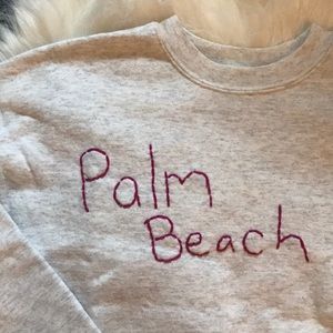 Palm Beach Cropped Sweatshirt